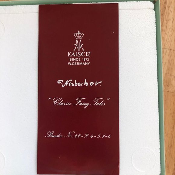 Vintage Genuine Kaiser Collector's Plates Classic Fairy Tales by Gerda Neubacher - Picture 6 of 7